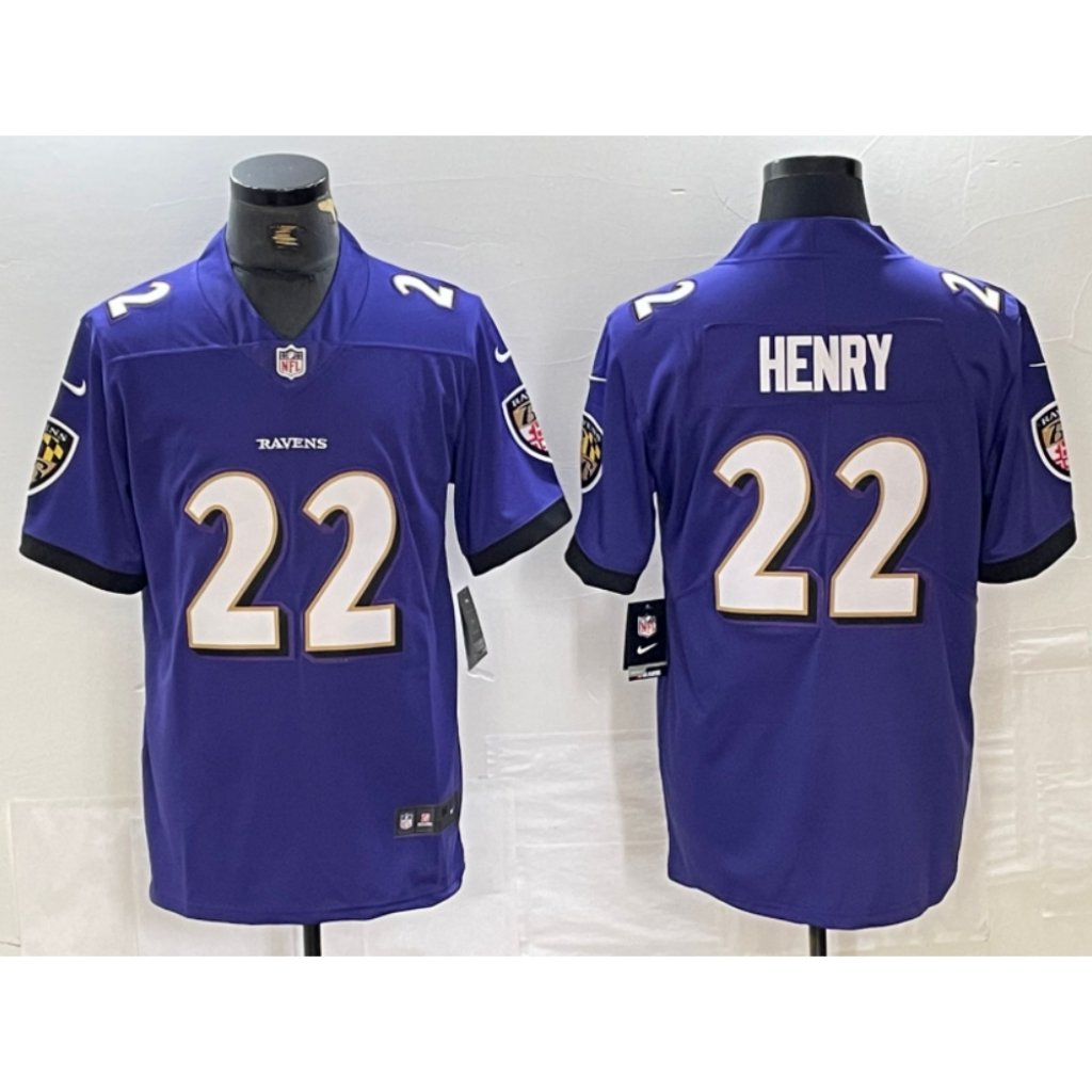 Mens 22 Derrick Henry Purple Vapor Stitched Jersey Size Menw Medium